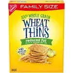 Wheat Thins Snacks, Reduced Fat, Family Size - 12.5 oz