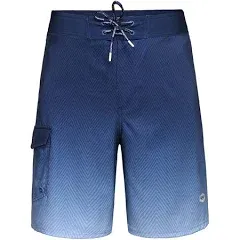 Men's 4-Way Swim Trunks - Stretch Board Shorts | Rokka&Rolla 39 / Gradient Printed