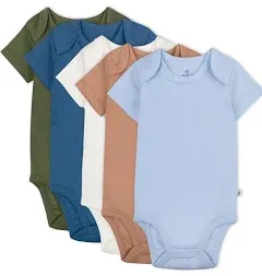 Honest Baby Clothing 5-Pack Organic Cotton Short Sleeve Bodysuits