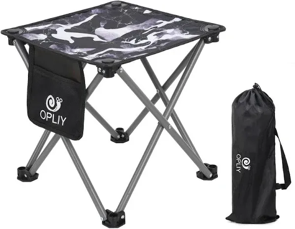 Opliy Camping Stool, Folding Samll Chair 13.5 inch Portable Camp Stool for Camping Fishing Hiking Gardening and Beach, Camping Seat with Carry Bag (