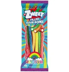 Sour Rainbow Ropes Filled | Zweet | Go-Pack | 4.5 oz