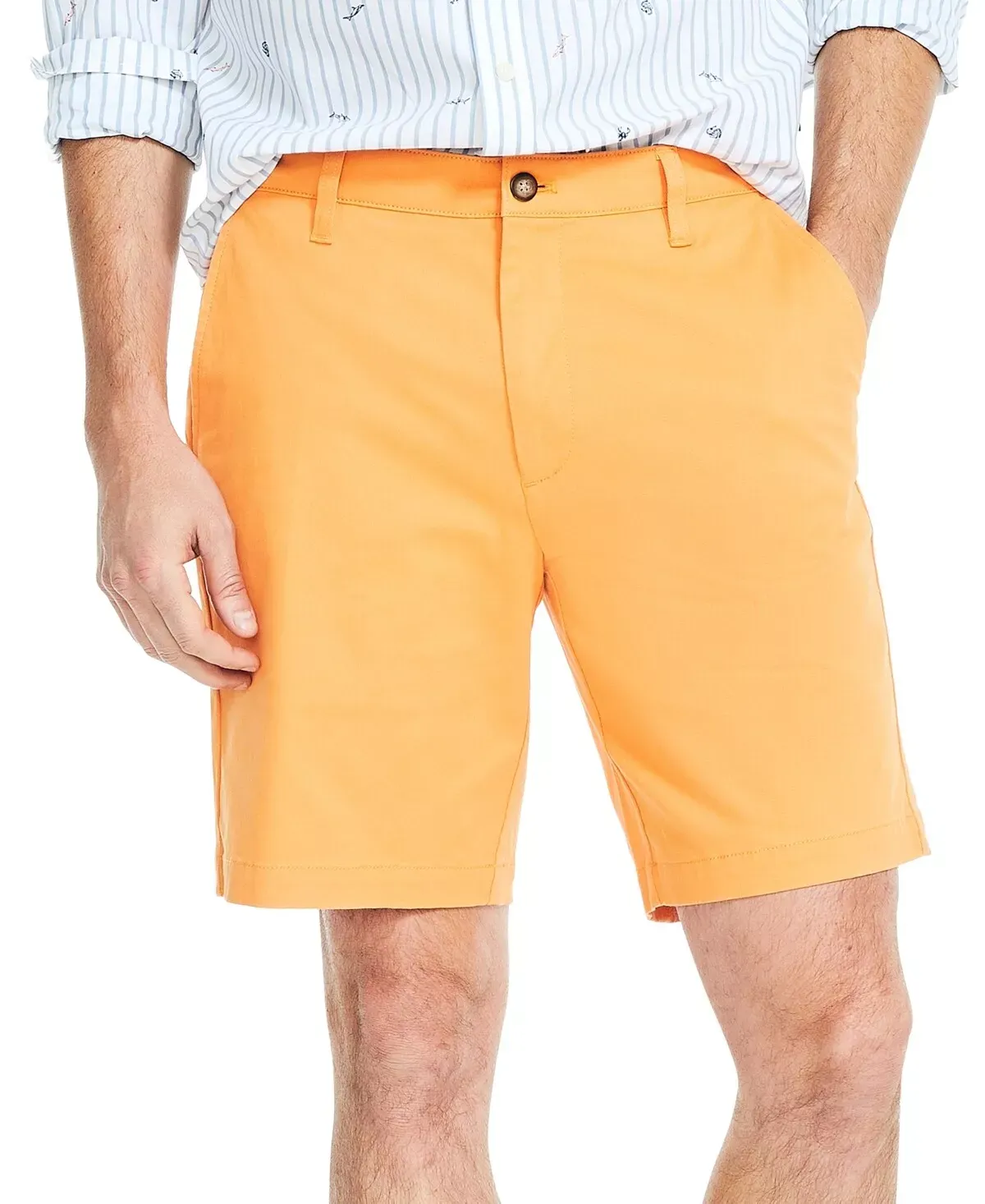 Nautica Mens Classic Deck Shorts Melon Sugar Orange  42 x 8.5