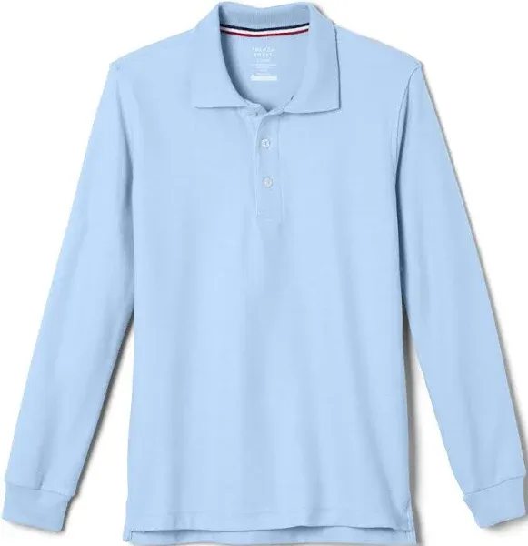 French Toast Boys Long Sleeve Pique Polo