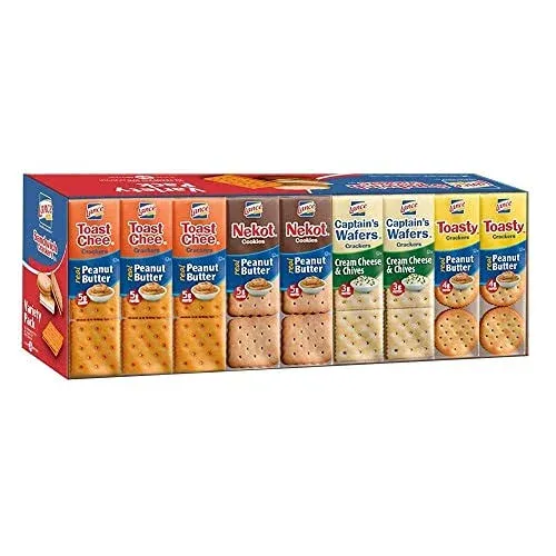 Lance Sandwich Crackers Variety 🧀🥜🧅 Pack, 36 Ct (Pack of 36)