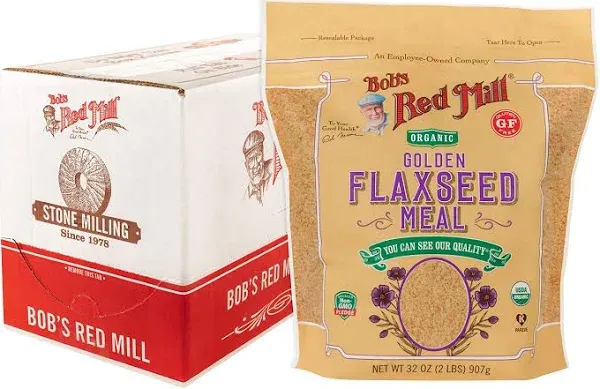 Bob's Red Mill - Organic Flaxseed Meal - Golden - Case of 4 - 32 oz