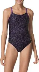 Speedo Women's Race Maze Flyback One Piece Swimsuit