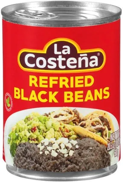 La COSTENA: Refried Black Beans, 20.5 oz