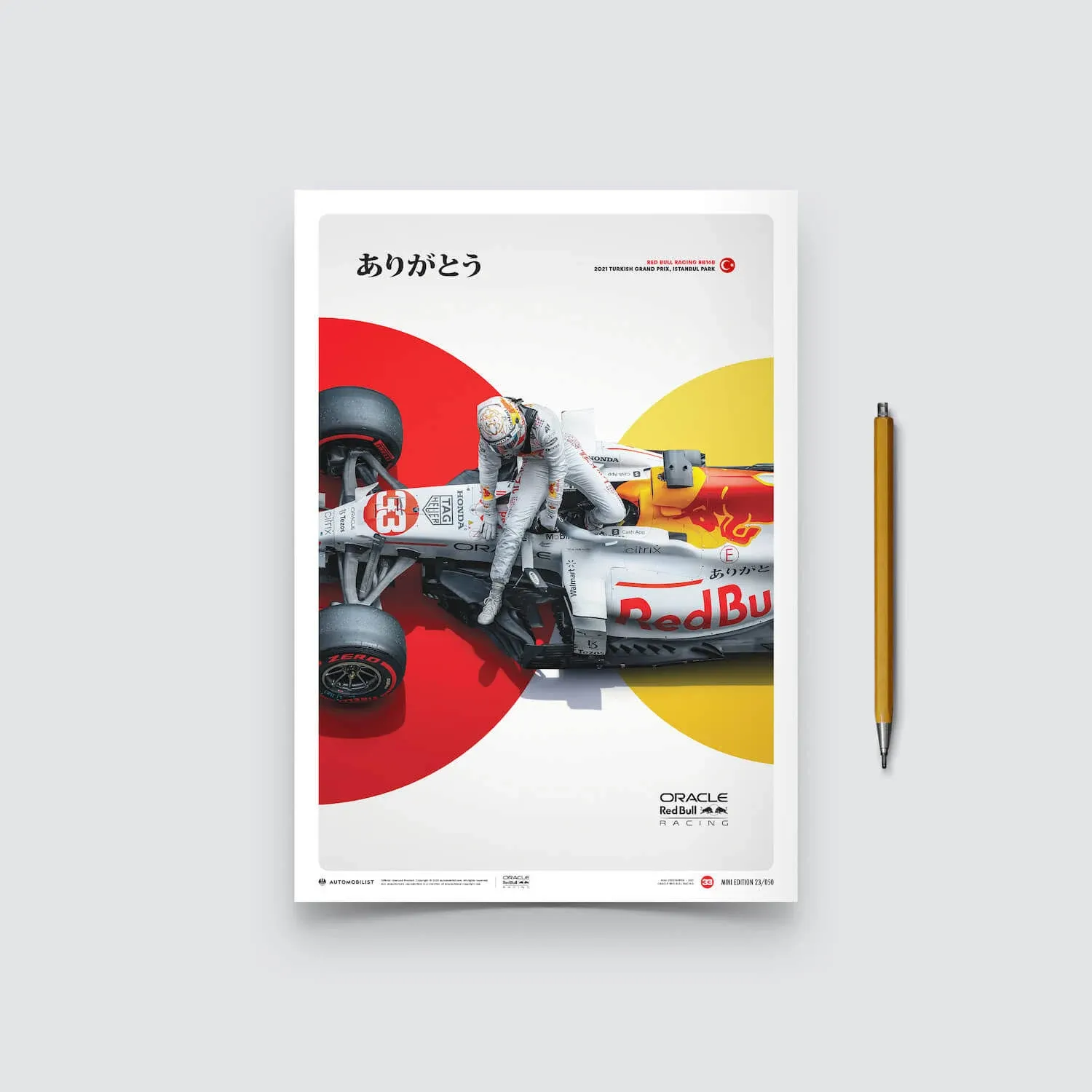 Poster | Oracle Red Bull Racing - The White Bull - Honda Livery - Turkish Grand ...