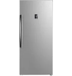 21 cu. ft. Frost-Free Upright Freezer Midea Color: Stainless Steel