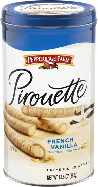 Pepperidge Farm Pirouette Cookies French Vanilla Filled Wafers