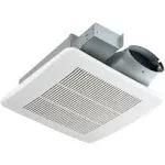 Tech Drive Bathroom fan 50-80-100 CFM DC Energy-Saving Motor,Very Quiet Ventilation and Exhaust Fan, Ceiling or Wall Mounted Fan, CFM Adjustable,White