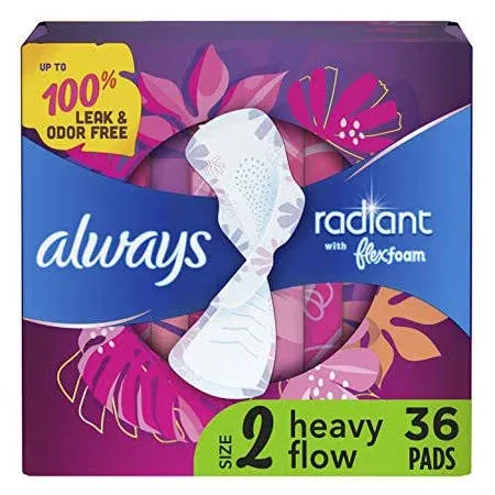 Always Radiant Feminine Pads for Women