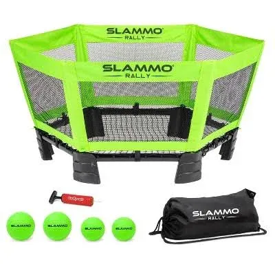 GoSports Slammo Rally - Vertical Net for Longer Rallies - Choose Original or Hardcourt Roundnet Game Set