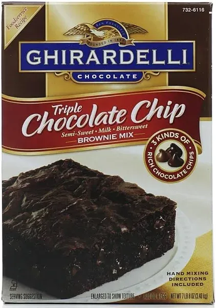 Ghirardelli Triple Chocolate Brownie Mix 5 pk.