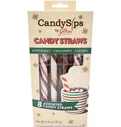 Gilliam Candy Sips Assorted Candy Straws