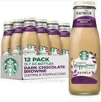 Starbucks Oatmilk Frappuccino Coffee Drink Dark Chocolate Brownie