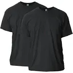 Gildan Men's Ultra Cotton T-Shirt Style G2000 2-Pack Black Medium