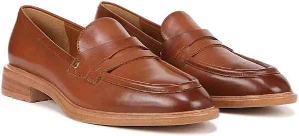 Edith Penny Loafer In Tobacco Brown Leather