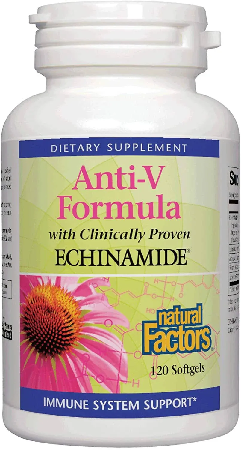 Natural Factors, Anti-V Formula, with Clinically Proven Echinamide, 120 Softgels