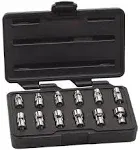 GearWrench 80311 12 Piece 1/4" Drive 6 Point Flex Metric Socket Set