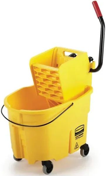 Commercial WaveBrake 35 Qt. Side Press Combo Mop Bucket 1887305  Commercial