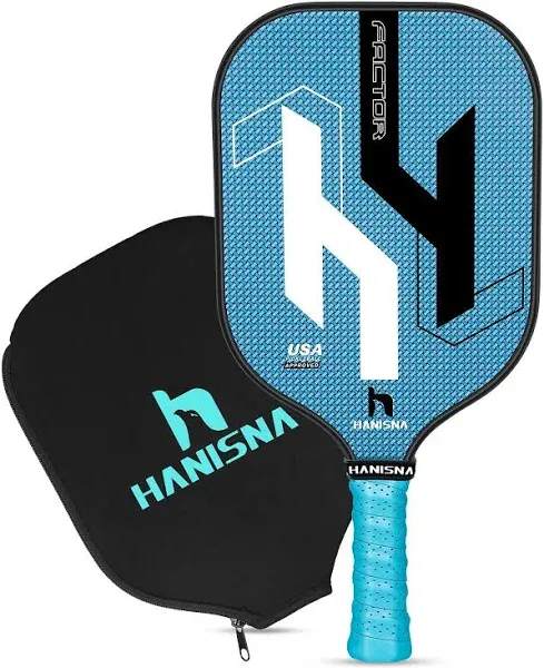 HANISNA Factor Pickleball Paddle, Carbon Fiber Pickleball Paddles with Enhance P