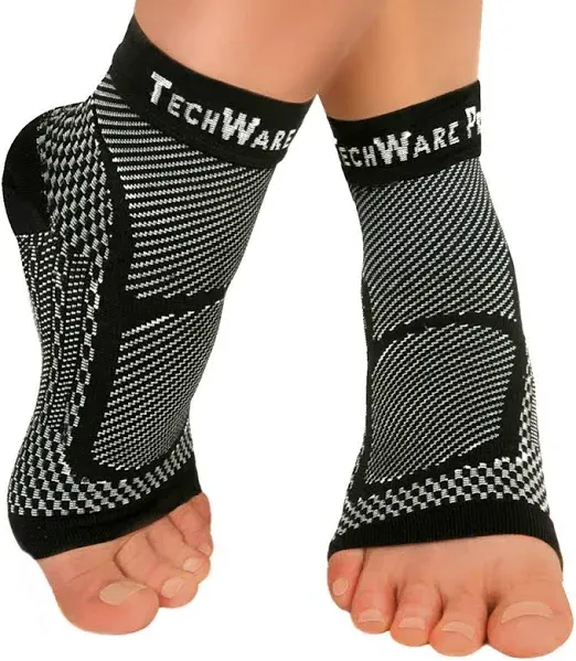 Ankle Brace Compression Sleeve - Relieves Achilles Tendonitis, Joint Pain. Plant