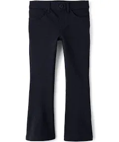 The Children's Place Girls' Uniform Ponte Flare Leg Pants