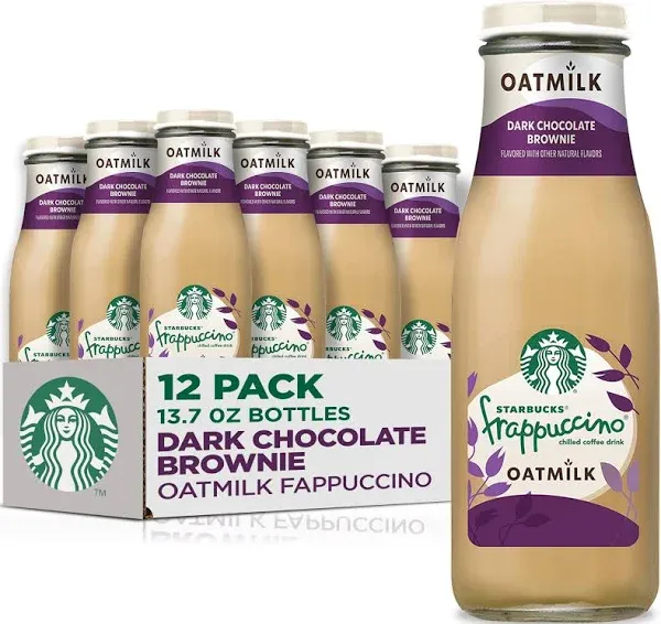 Starbucks Oatmilk Frappuccino Coffee Drink Dark Chocolate Brownie