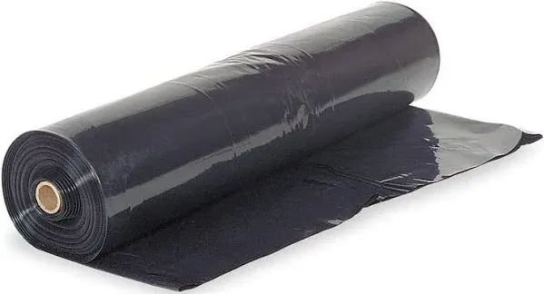 Farm Plastic Supply - Black Plastic Sheeting - 10 Mil - (5&#039; X 100&#039;) - Black Plas