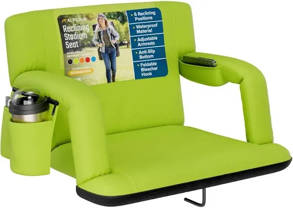 "Alpcour Reclining Stadium Seat with Armrests