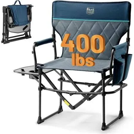 TIMBER RIDGE Heavy Duty Camping Chair with Compact Size,Portable Directors Chair