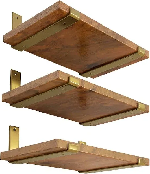 12 Inch Shelf Bracket For DIY Floating Shelf 1/5 Inch Thick Heavy Duty 1 Pair