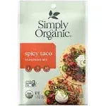 Simply Organic Spicy Taco Seasoning Mix - 1.13 oz