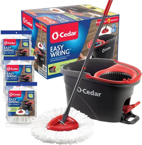 O-Cedar EasyWring Spin Mop Bucket System