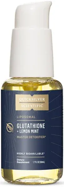 Quicksilver Scientific Liposomal Glutathione, Lemon Mint Flavor 1.7oz