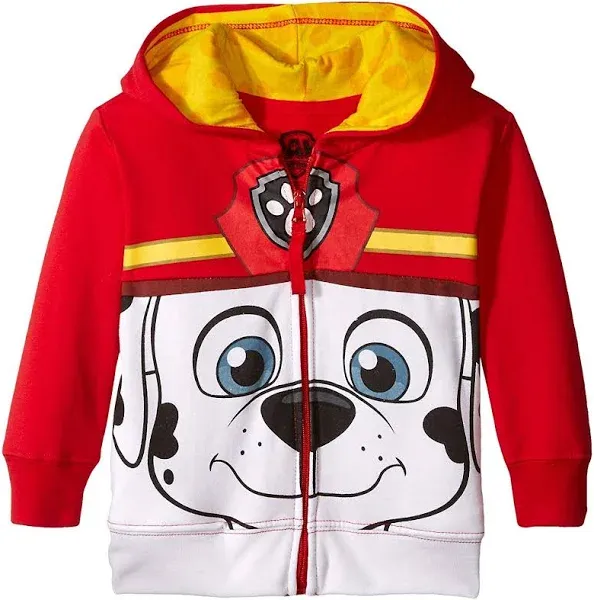 Nickelodeon Boys' Paw Patrol Character Big Face Zip-up Hoodies