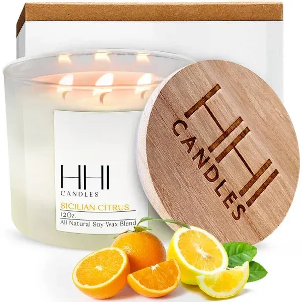 HHI Citrus Candle | a Blend of Lemon, Orange, Lime and Eucalyptus | Sicilian Cit