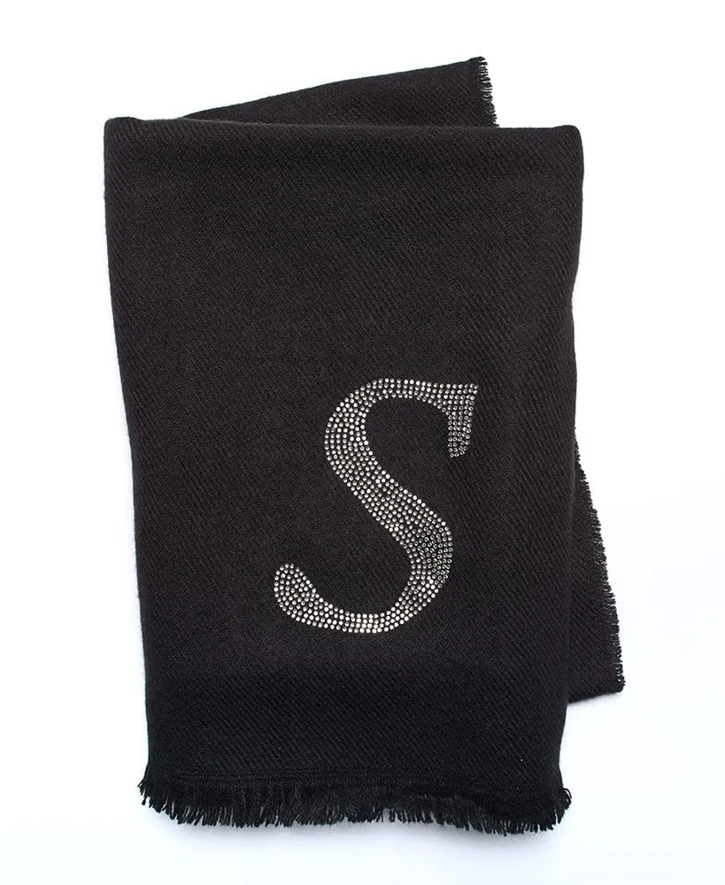 Ltd Commodities Bling Embellished Monogram Scarf