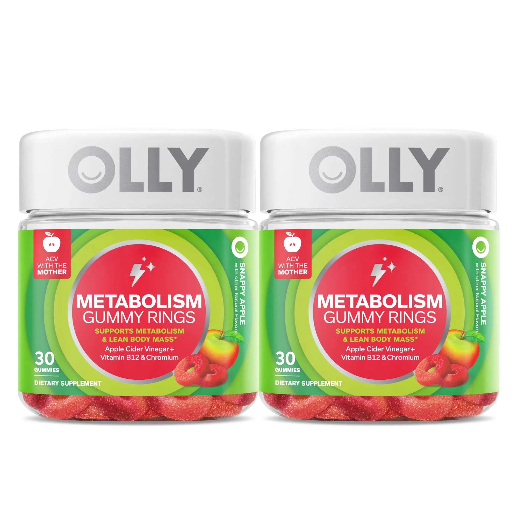 Olly Metabolism Gummy Rings Snappy Apple