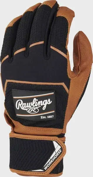 Rawlings | Workhorse Baseball Batting Gloves | Compression Strap | Adult | Multiple Colors