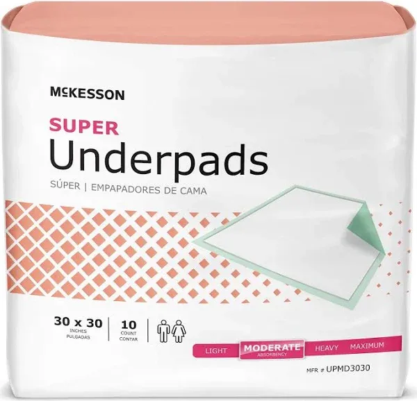 McKesson Super Moderate Absorbency Underpad