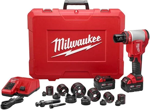 Milwaukee 2677-23 M18 Knockout Tool Kit W/ FREE 48-22-8425 Large Box &amp; Tool Box