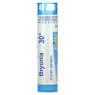 Boiron Bryonia Alba 30C, 80 Pellets, Homeopathic Medicine for Muscle and Joint P