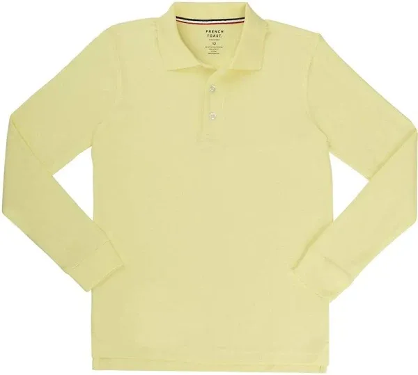 French Toast Boys Long Sleeve Pique Polo