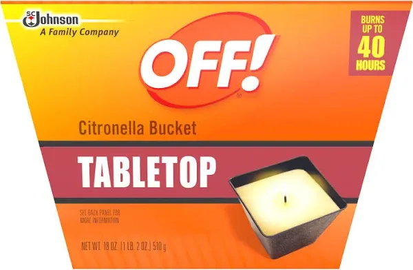 2 ~ OFF! Backyard Citronella Scented Tabletop Single Wick Bucket Candle 18 oz