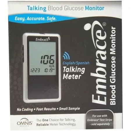 Embrace Talk Blood Glucose Meter