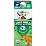 Organic Valley Grassmilk Milk, Reduced Fat, Organic, 2% Milkfat - 0.5 gl (1.89 lt)