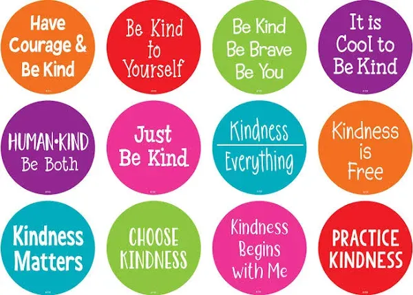 Teacher Created Resources Spot On Carpet Markers: Kindness - 4" (TCR77506) -12 pieces per pack