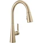 Delta Lenta : Single-Handle Pull-Down Kitchen Faucet with Touch2O Technology - Champagne Bronze